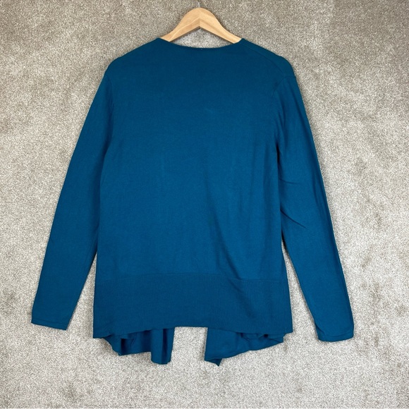 J Jill Cardigan Womens Small Blue Cotton Blend Long Sleeve Stretch- 9287* - Picture 2 of 12